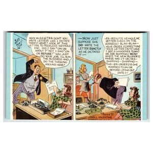 Vintage Office Comic Strip 1944 Mutoscope King Features #N/A
